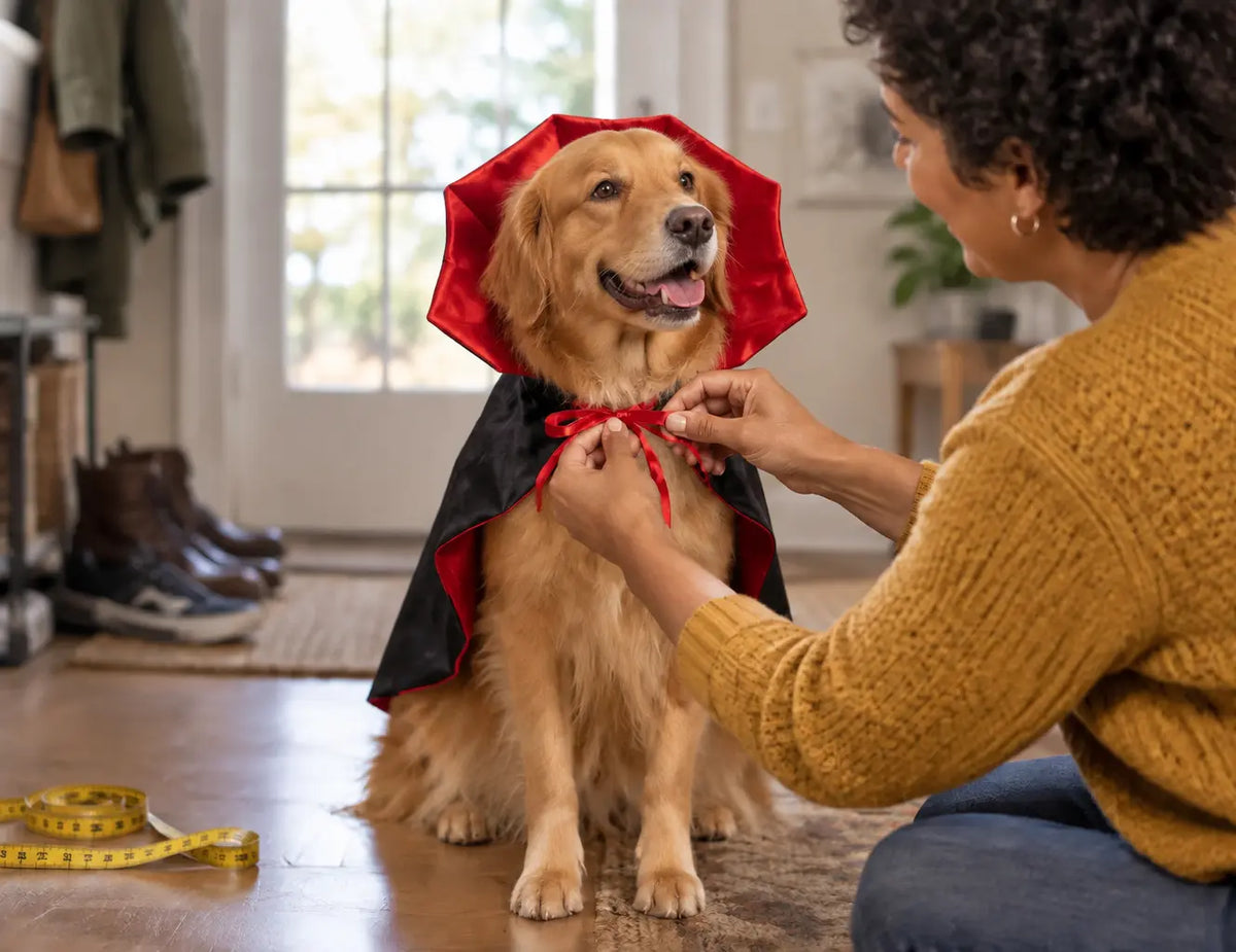 Remplacer le chien par une autre race, par exemple un golden retriever, portant exactement la même c