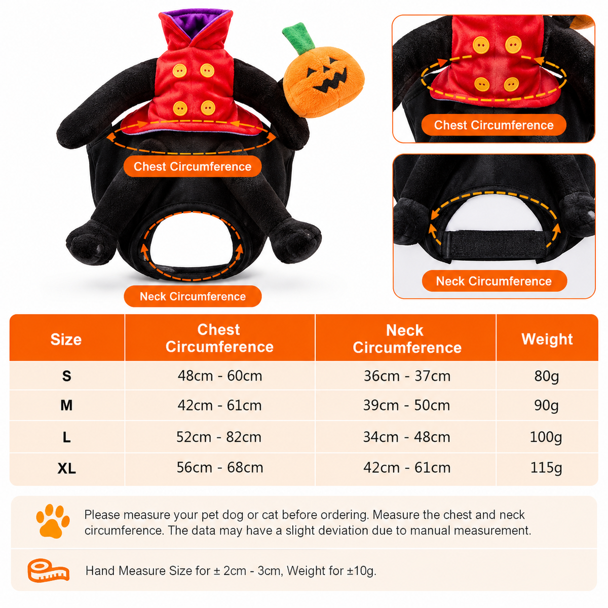 Pumpkin Rider Costume for Cats & Dogs