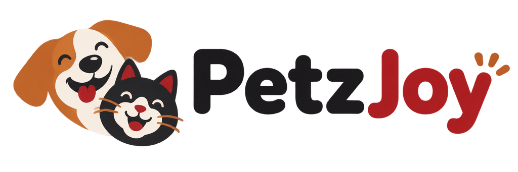 Create a clean horizontal logo for the pet video compilation brand. On the left, a simple modern sym